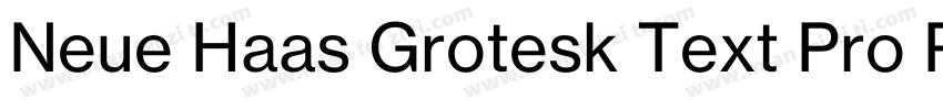 Neue Haas Grotesk Text Pro Regular字体转换